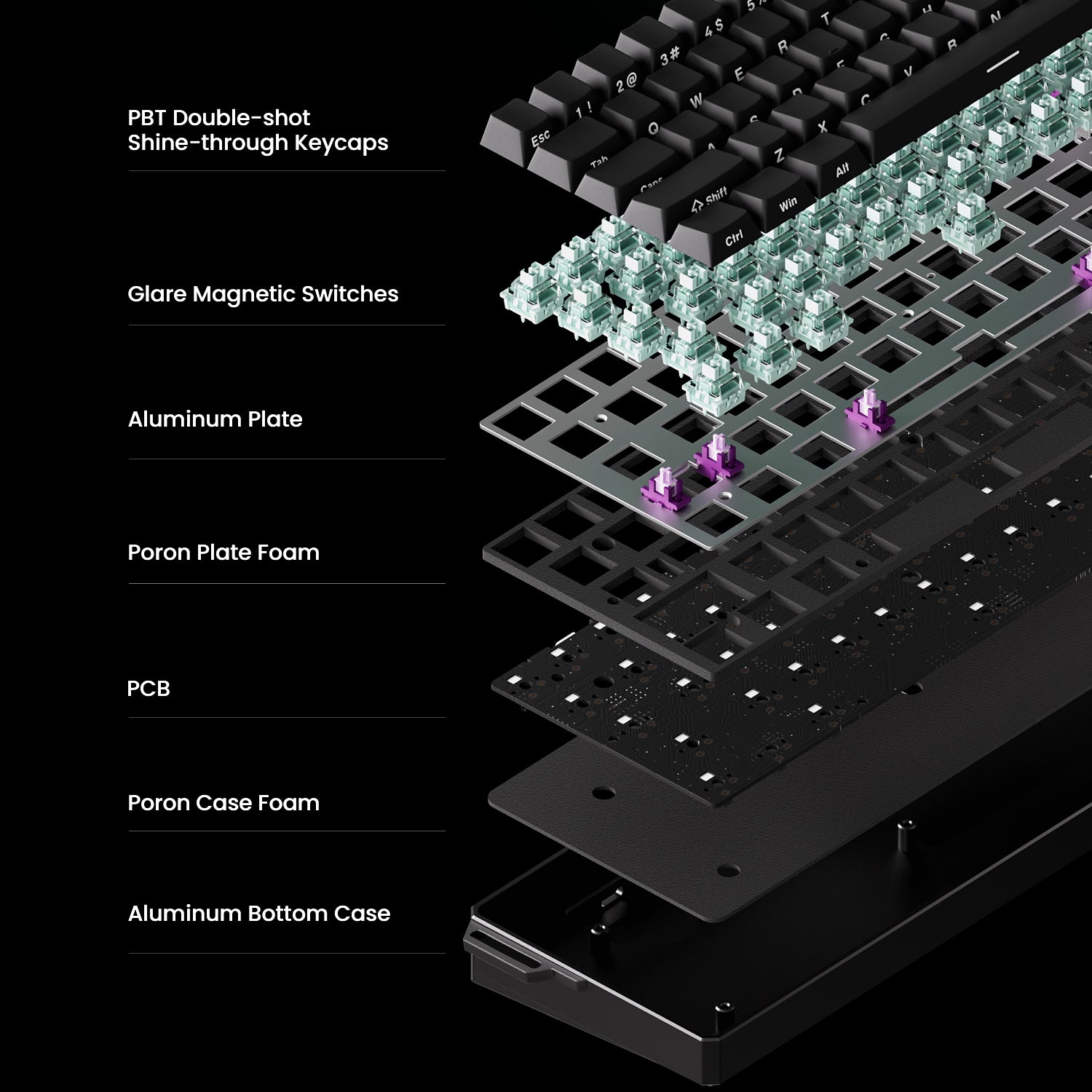 Monsgeek FUN60 Ultra Tray Mount