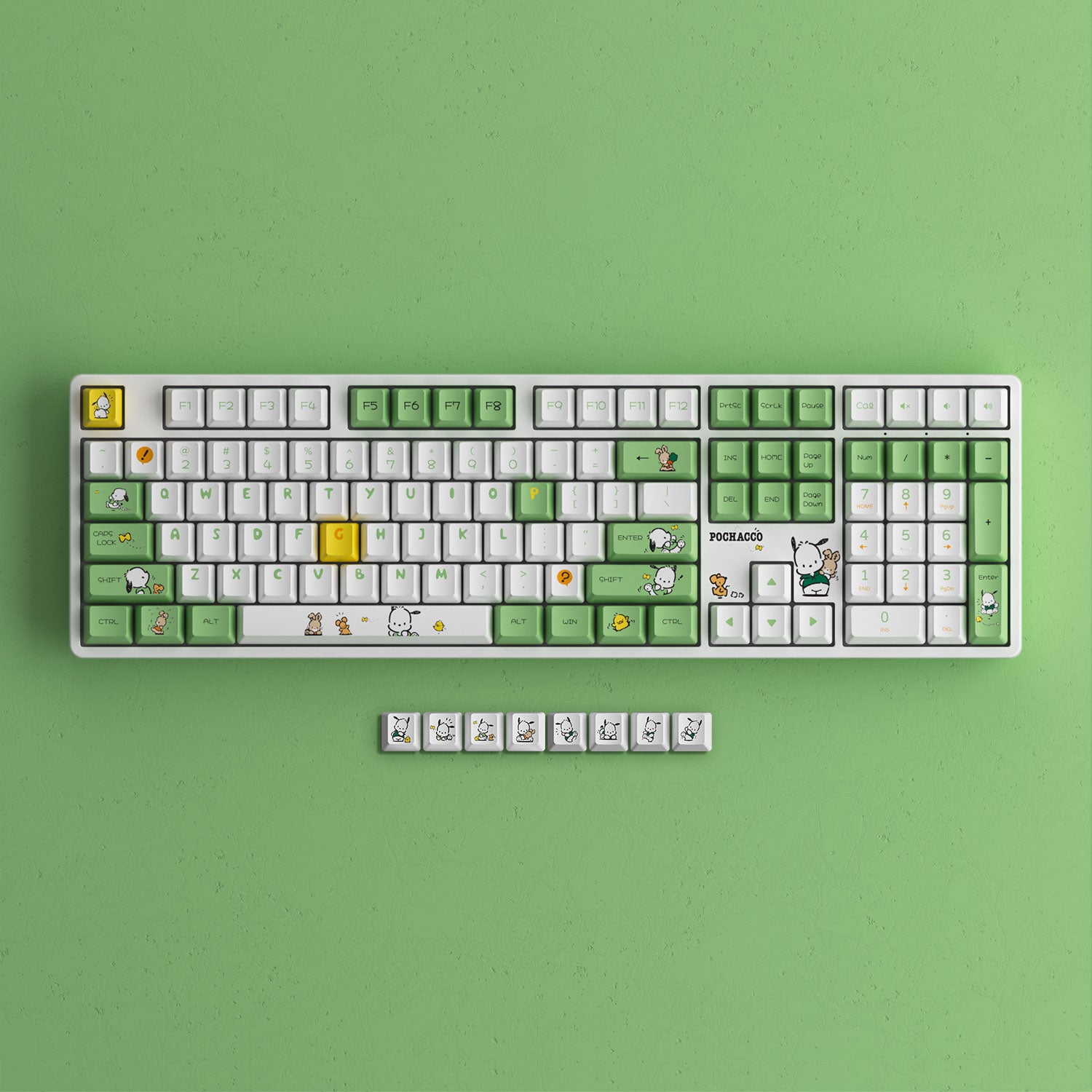 Pochacco Green 5108B Plus Keyboard special keys