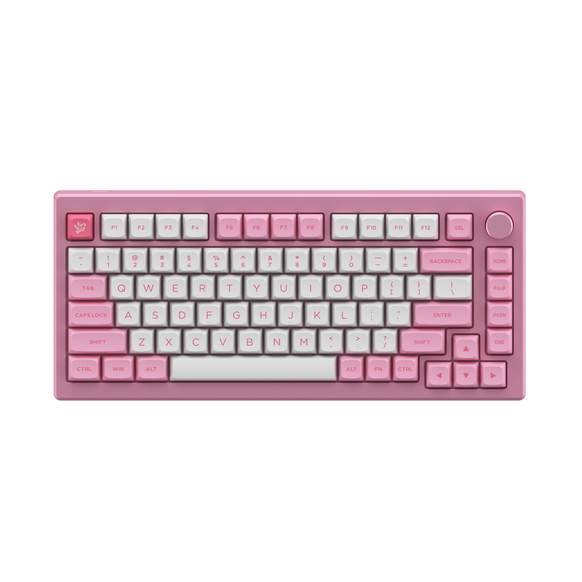 Black & Pink Keycap Set ASA Low(155-key)