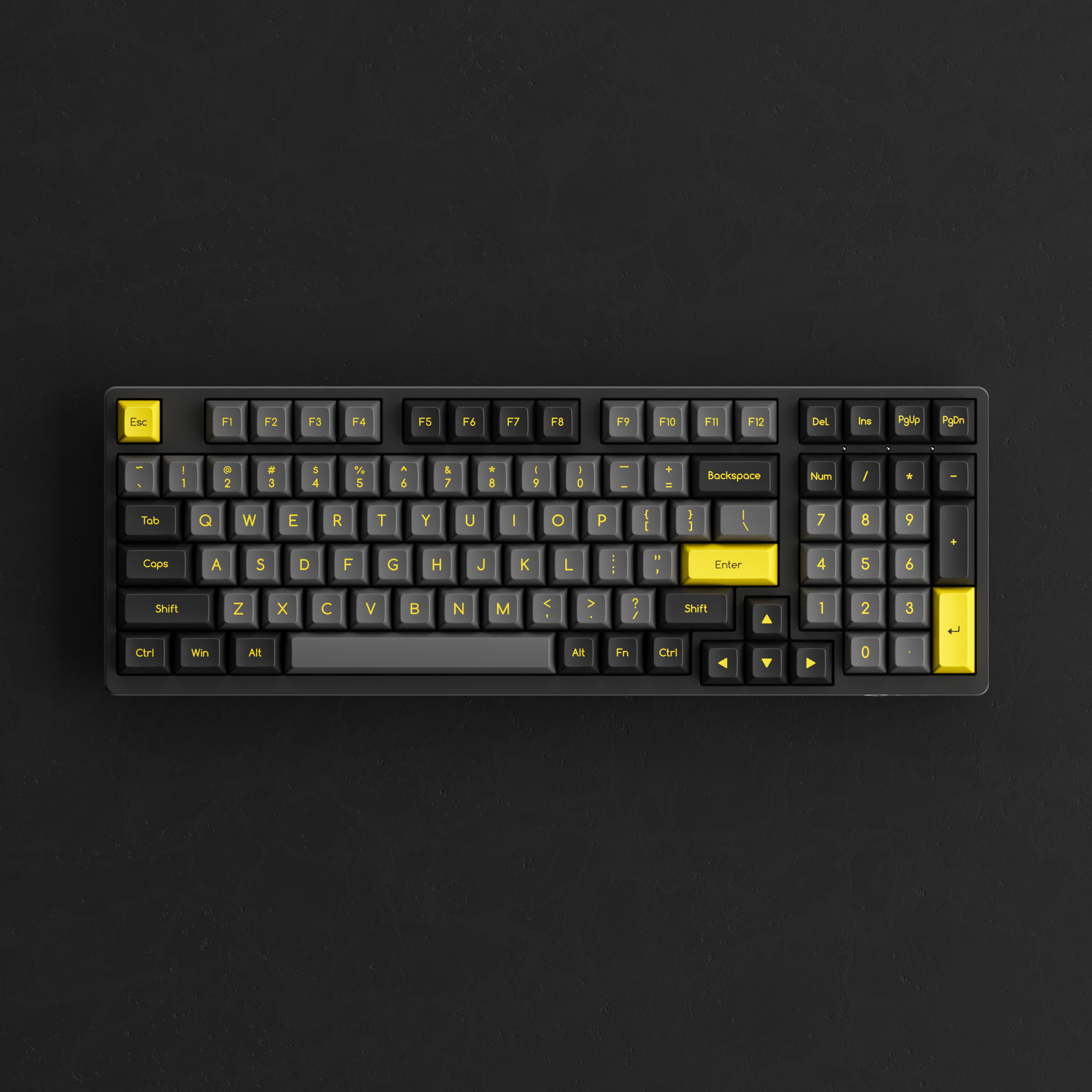 Black & Gold ABS SAL Keycap Set (195-Key)