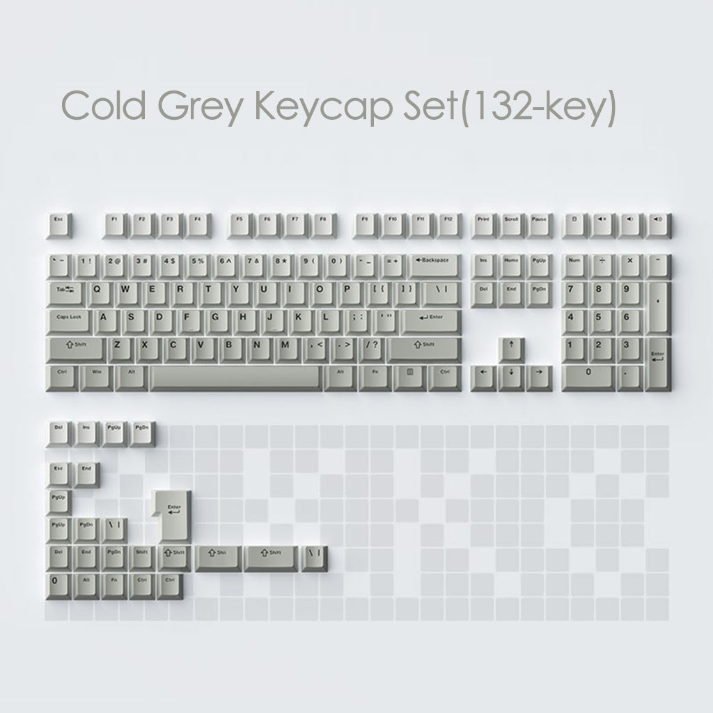 Cool Gray Keycap Set(132-key)