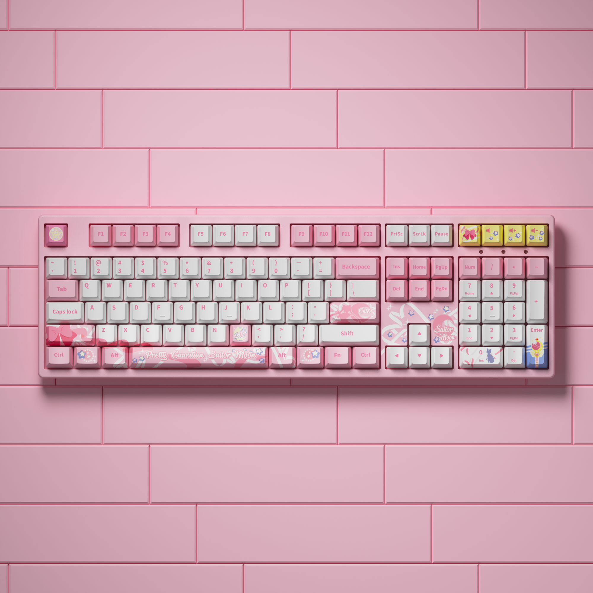 sailor moon crystal 3108rf cute pink keyboard