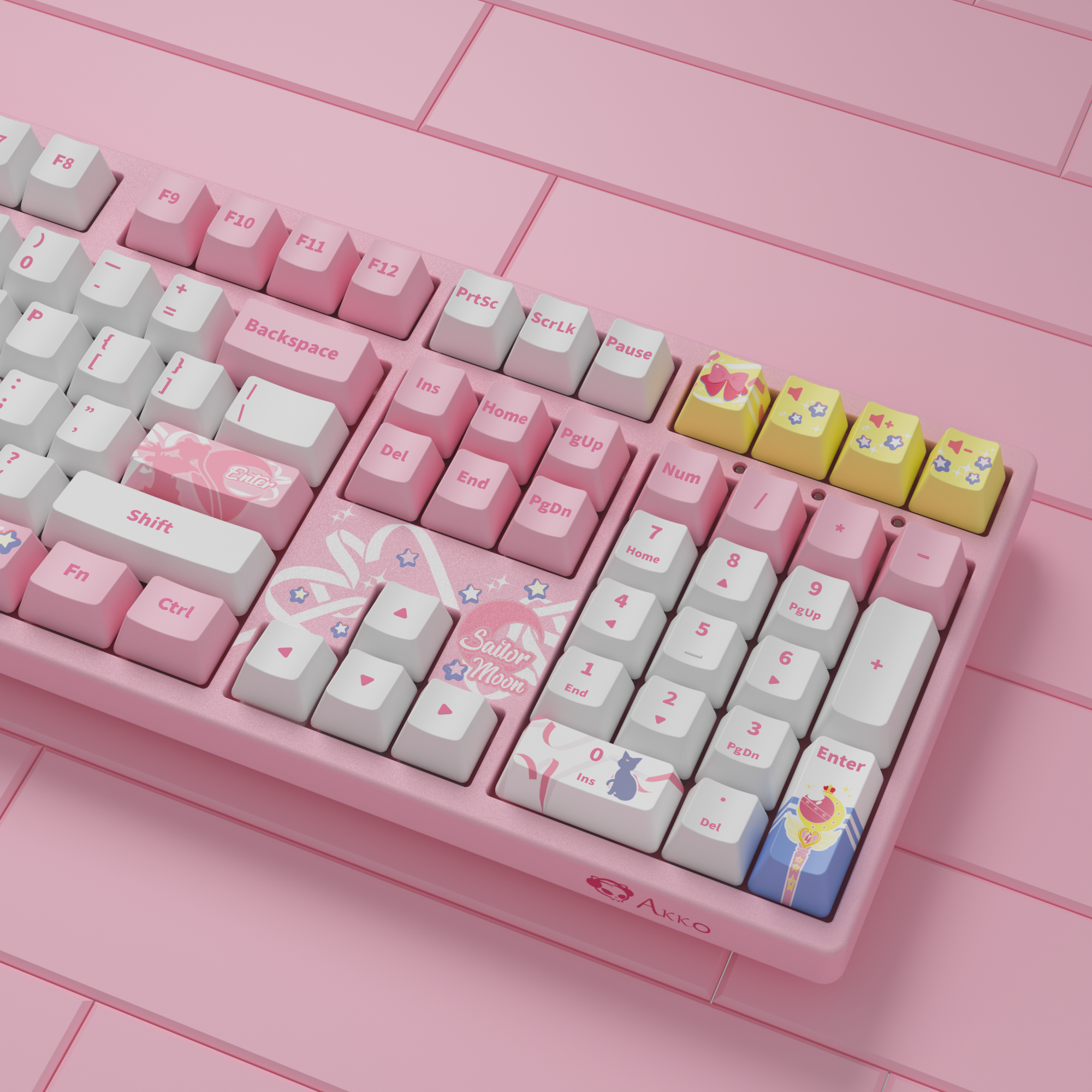 sailor moon crystal 3108rf cute pink keyboard