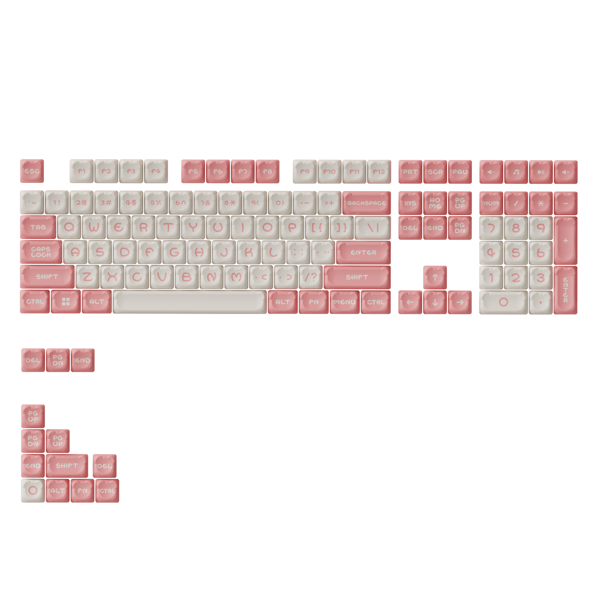 Sakura Bear Keycap Set (122-Key)