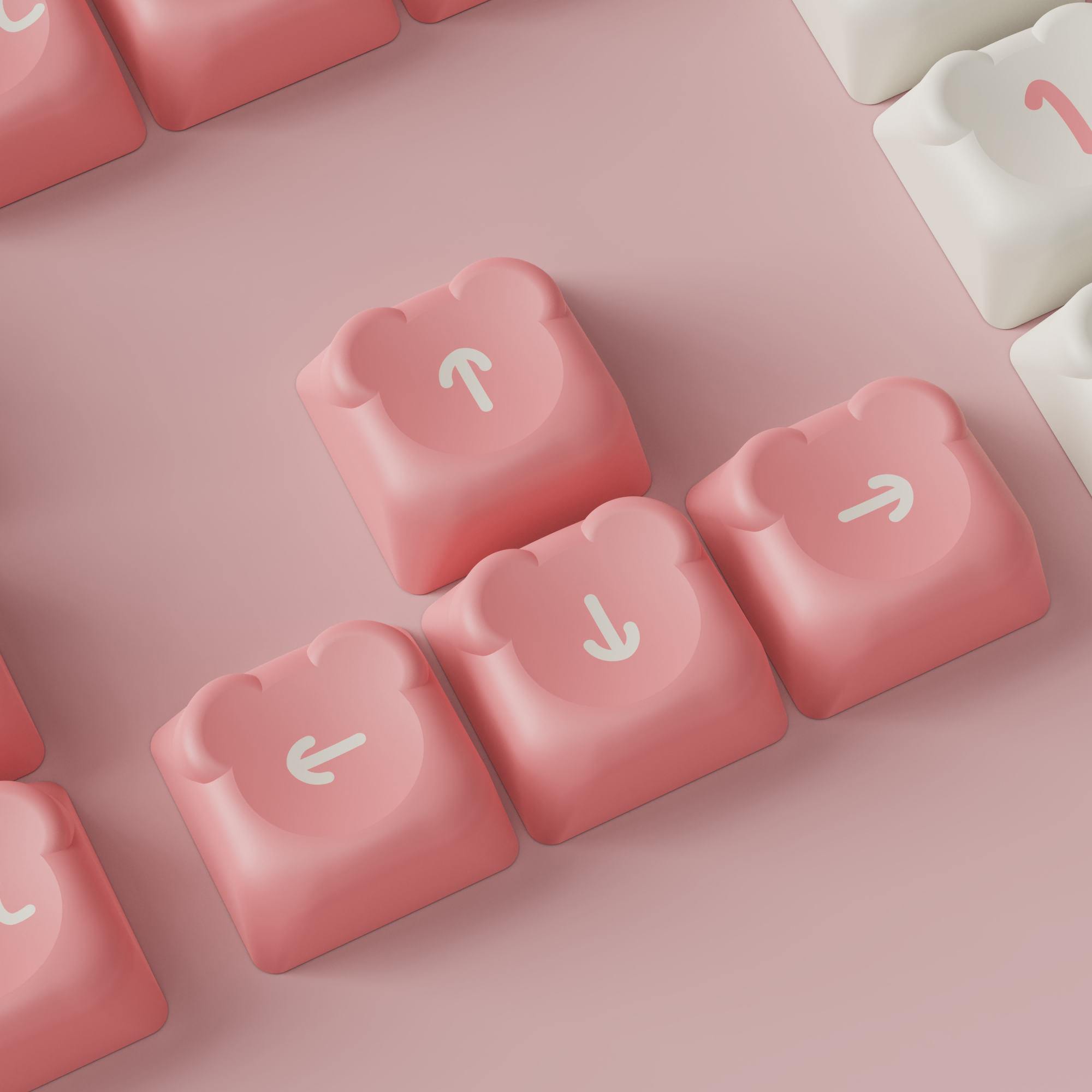 Sakura Bear Keycap Set (122-Key)