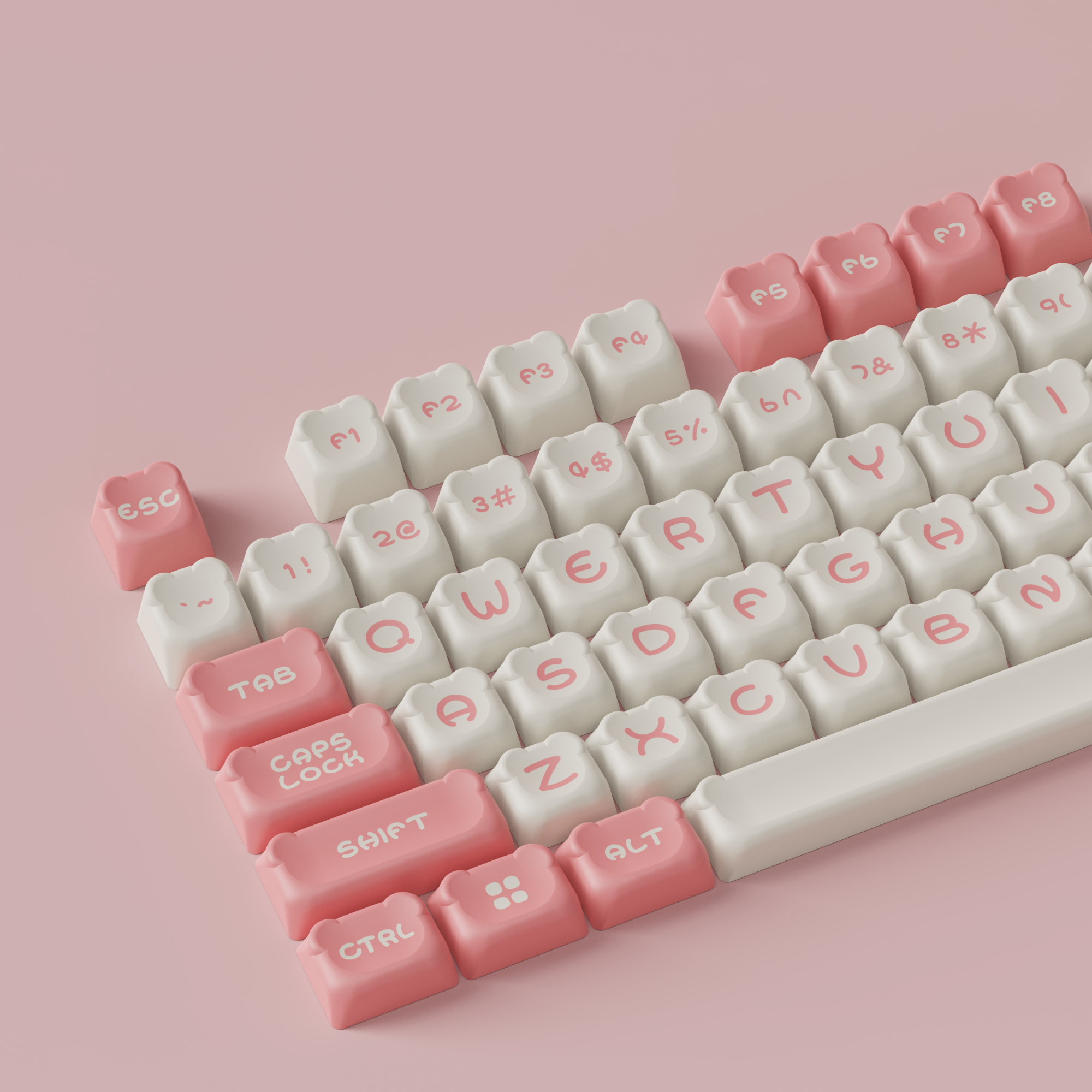 Sakura Bear Keycap Set (122-Key)