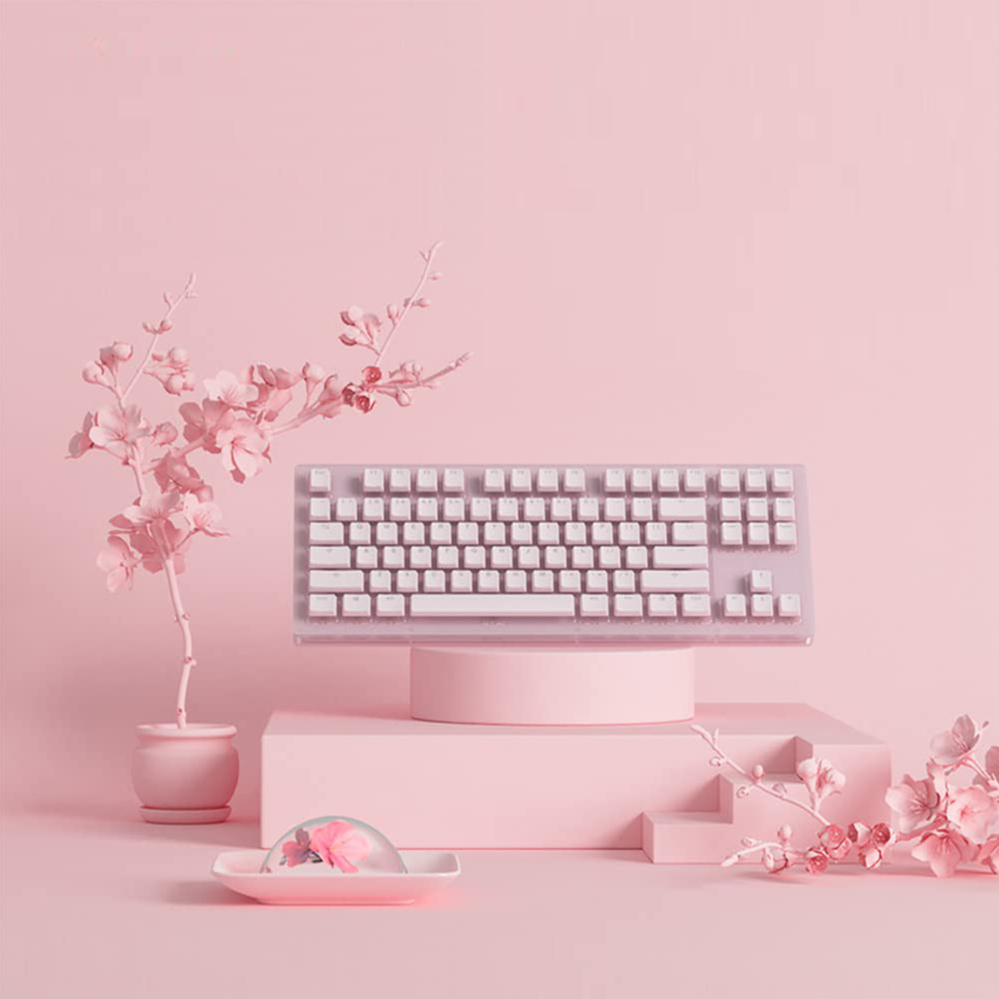 Sakura Jelly Keycap Set (108-key)