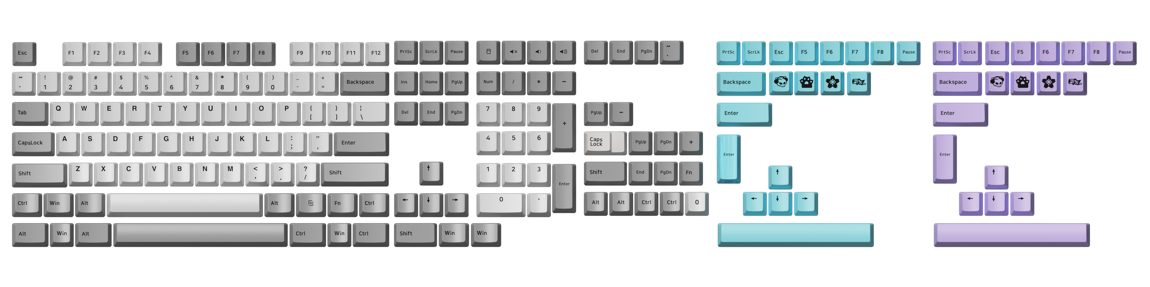 Silent Keycap Set(177-Key)