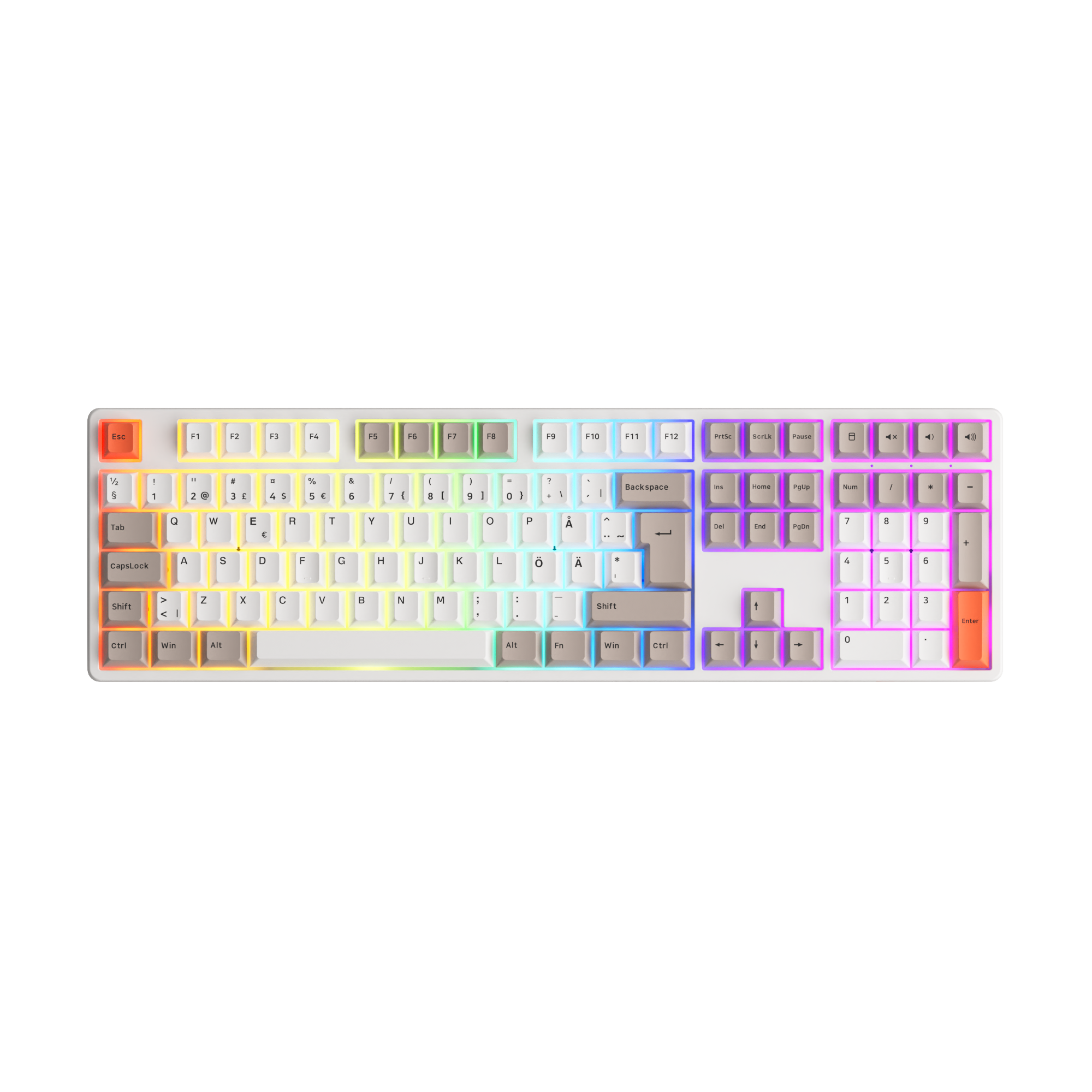 Steam Engine 5108B Plus ISO DE/Nordic Keyboard with rgb backlit