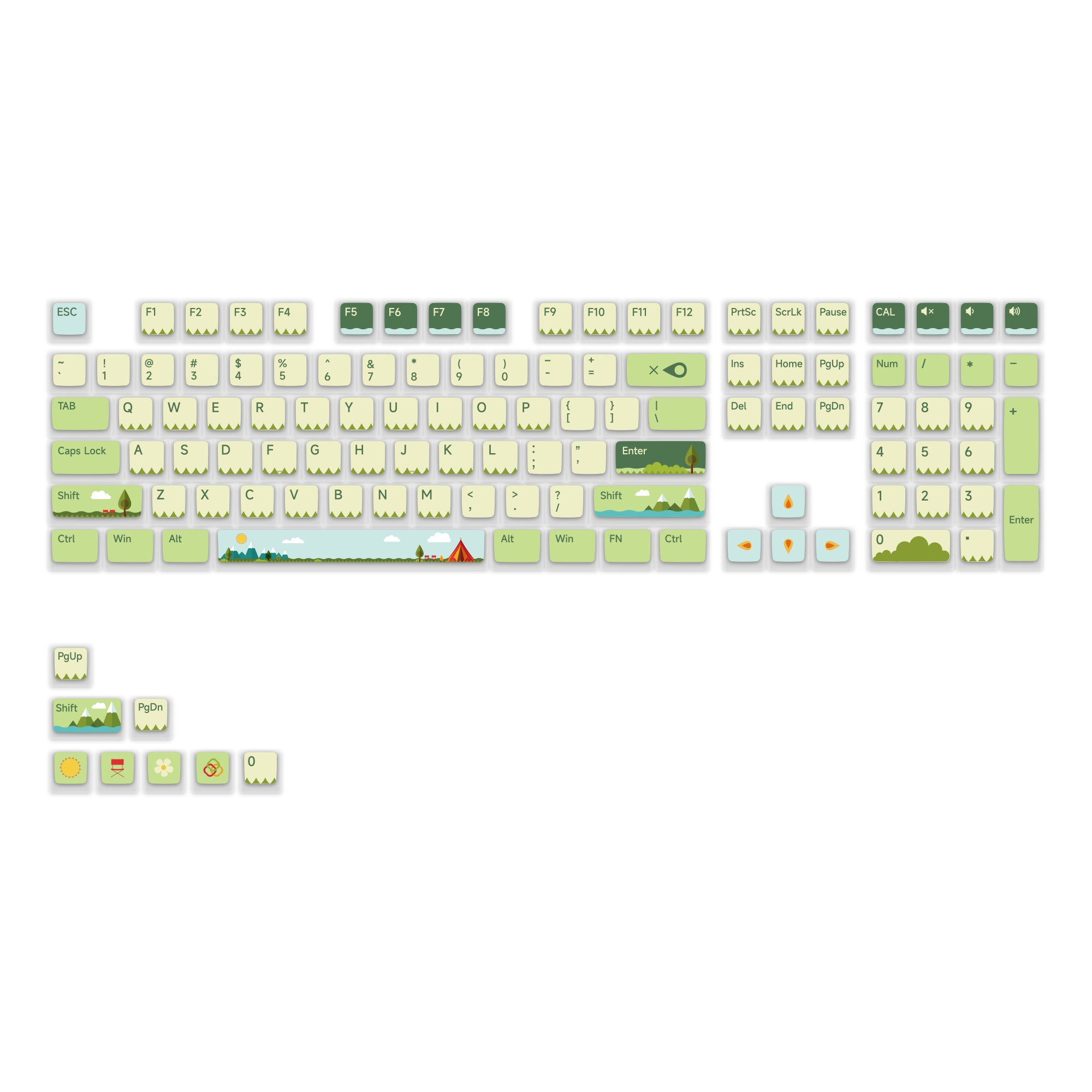 Summer Countryside Keycap Set (116-key)