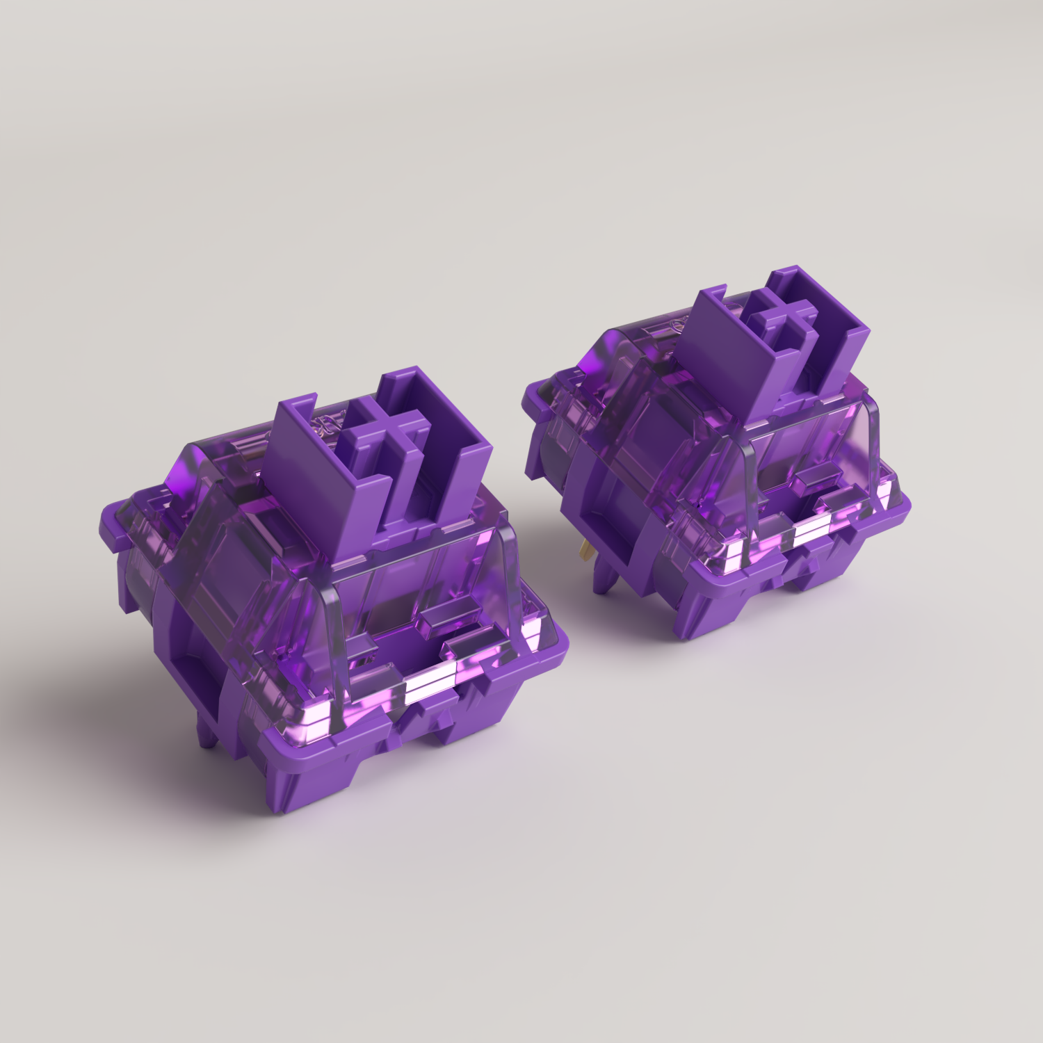 Two V3 Lavender Purple Pro Switches