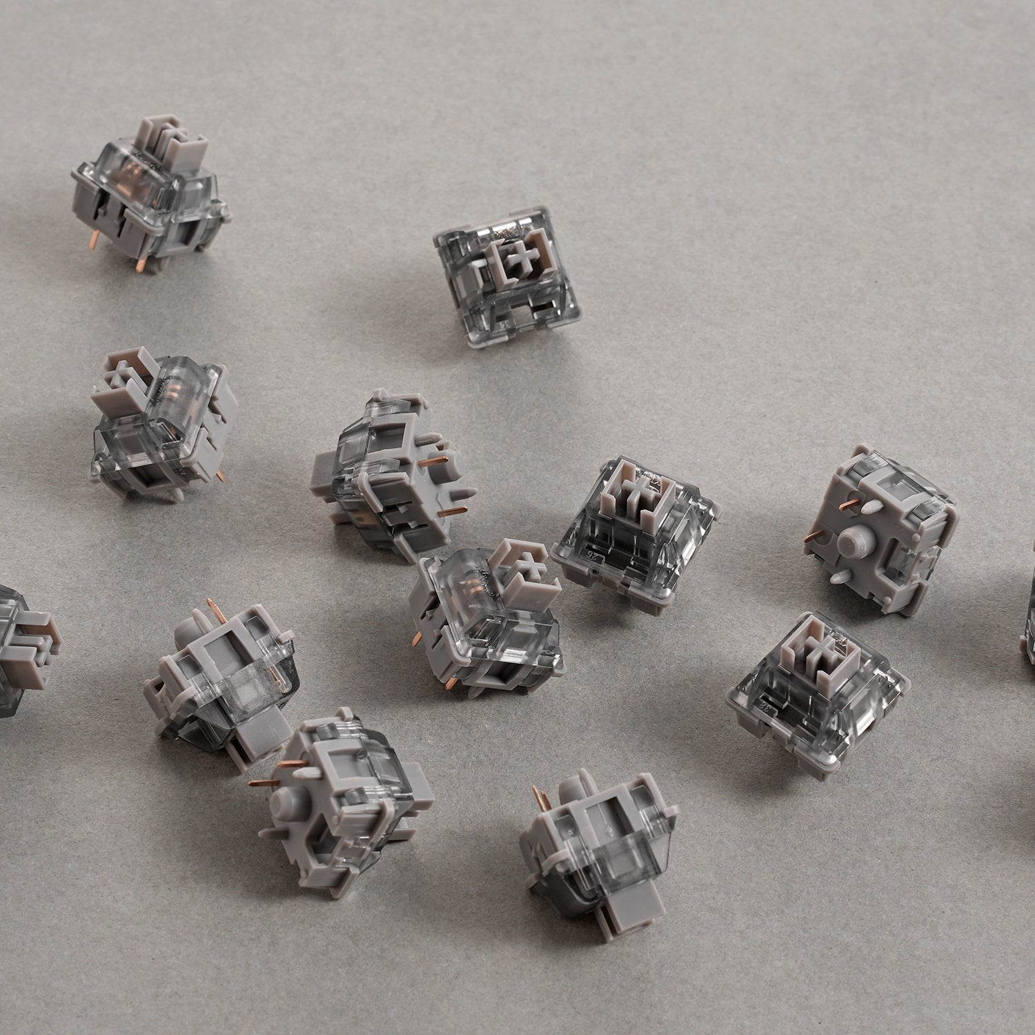 A collection of Akko V3 Silver Pro Switches