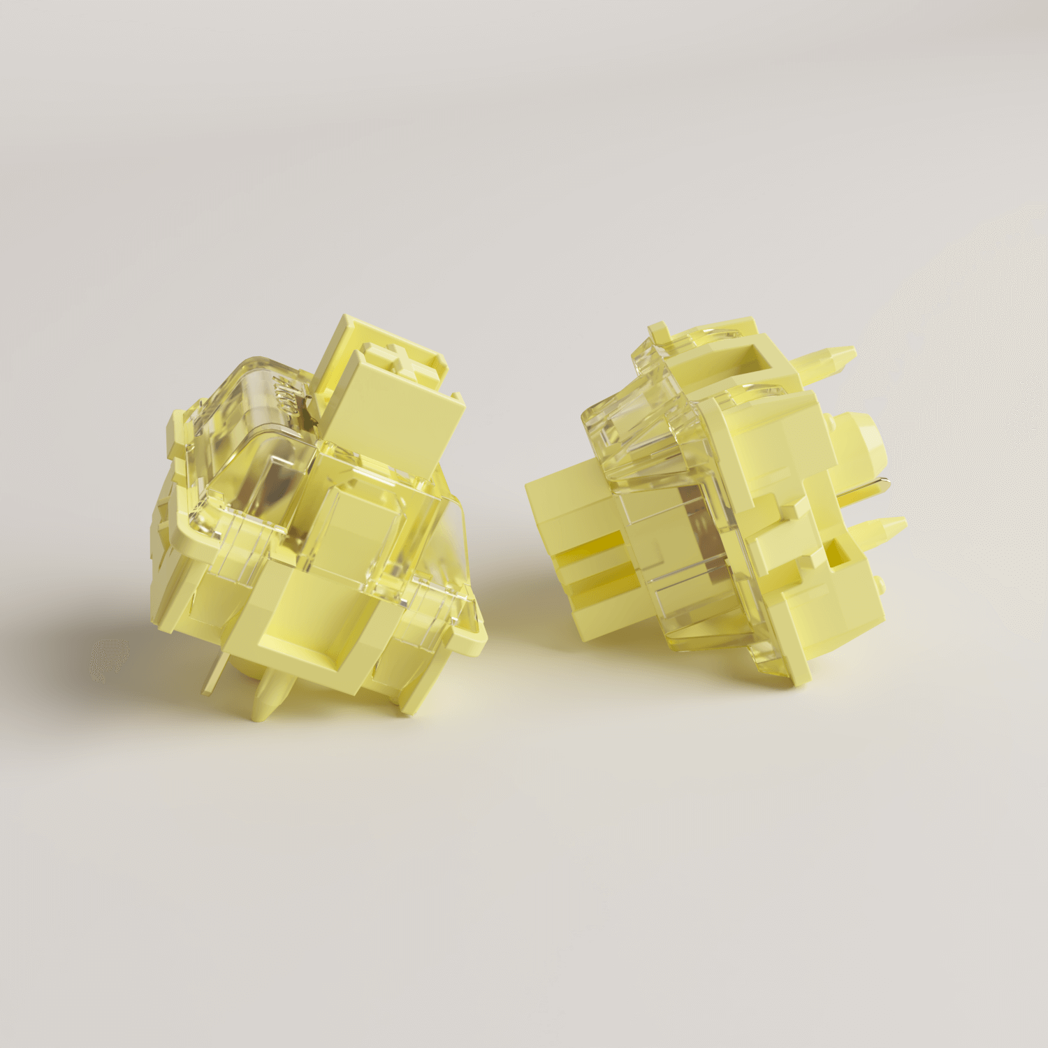 Akko V3 Cream Yellow Pro Switch left and right details