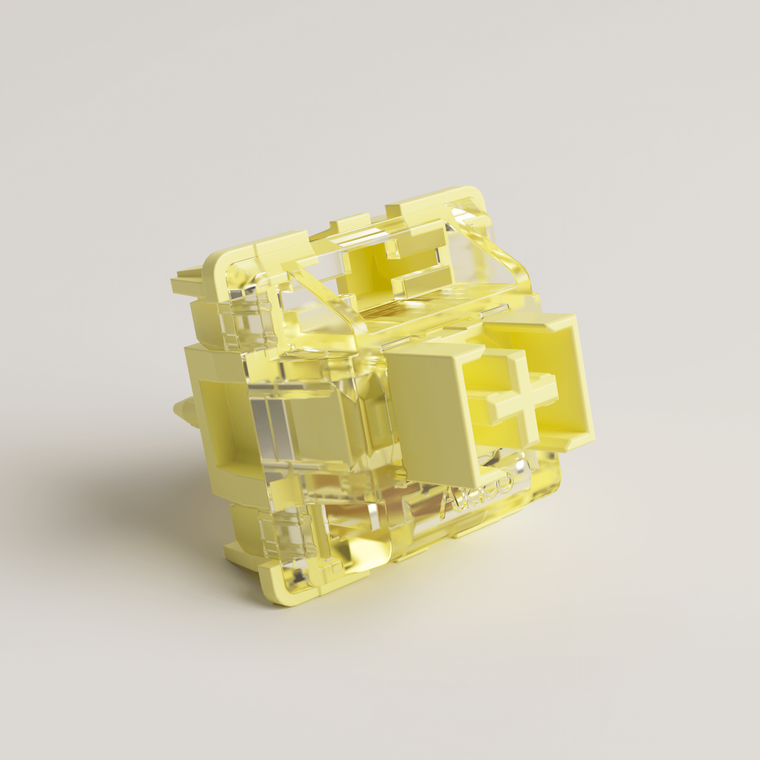 Side Details of Akko V3 Cream Yellow Pro Switch