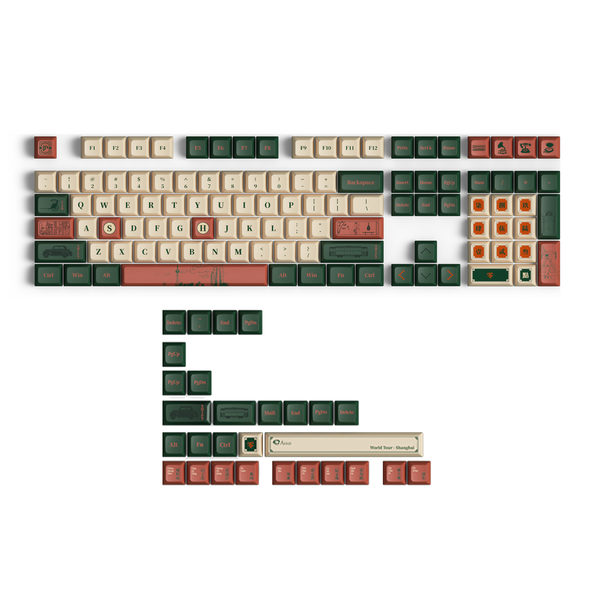 World Tour-Shanghai Keycap Set (136-key)