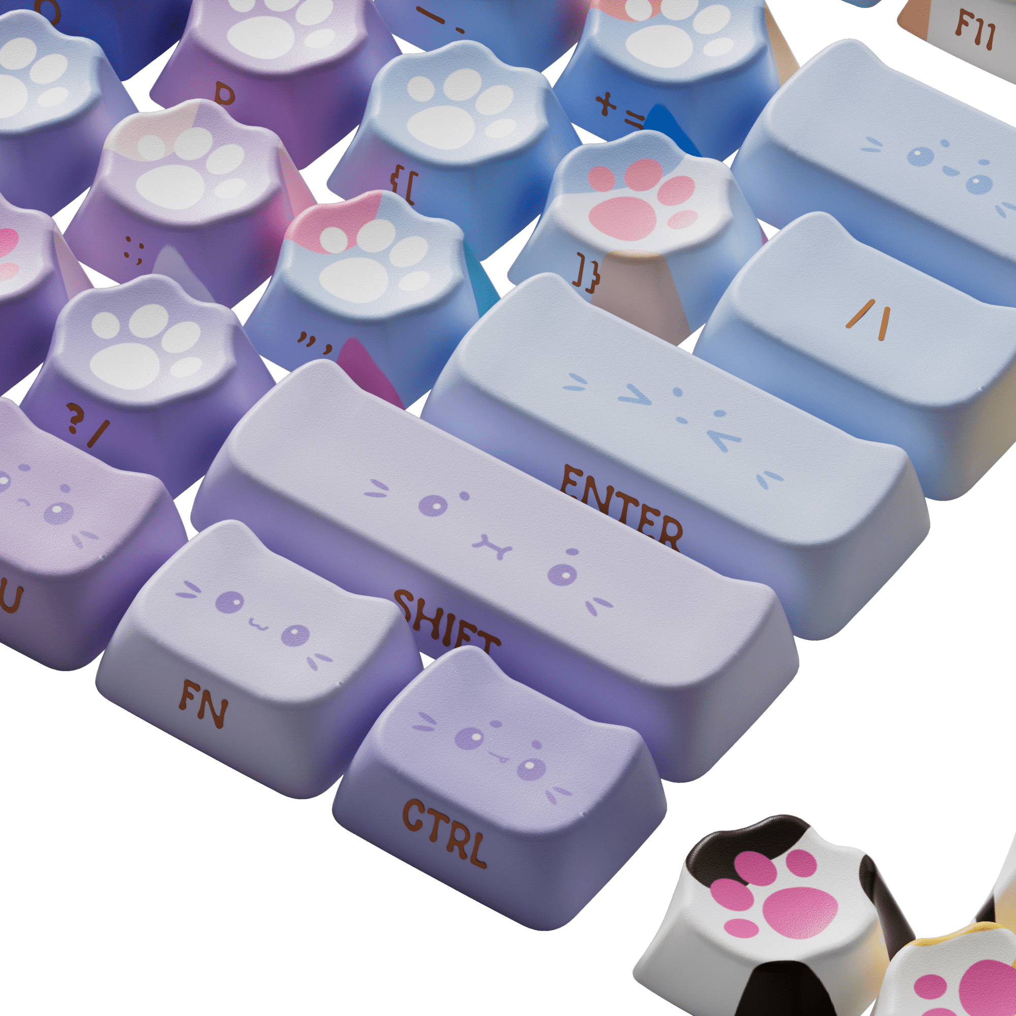 Kitty Paws Keycap Set (142-key)