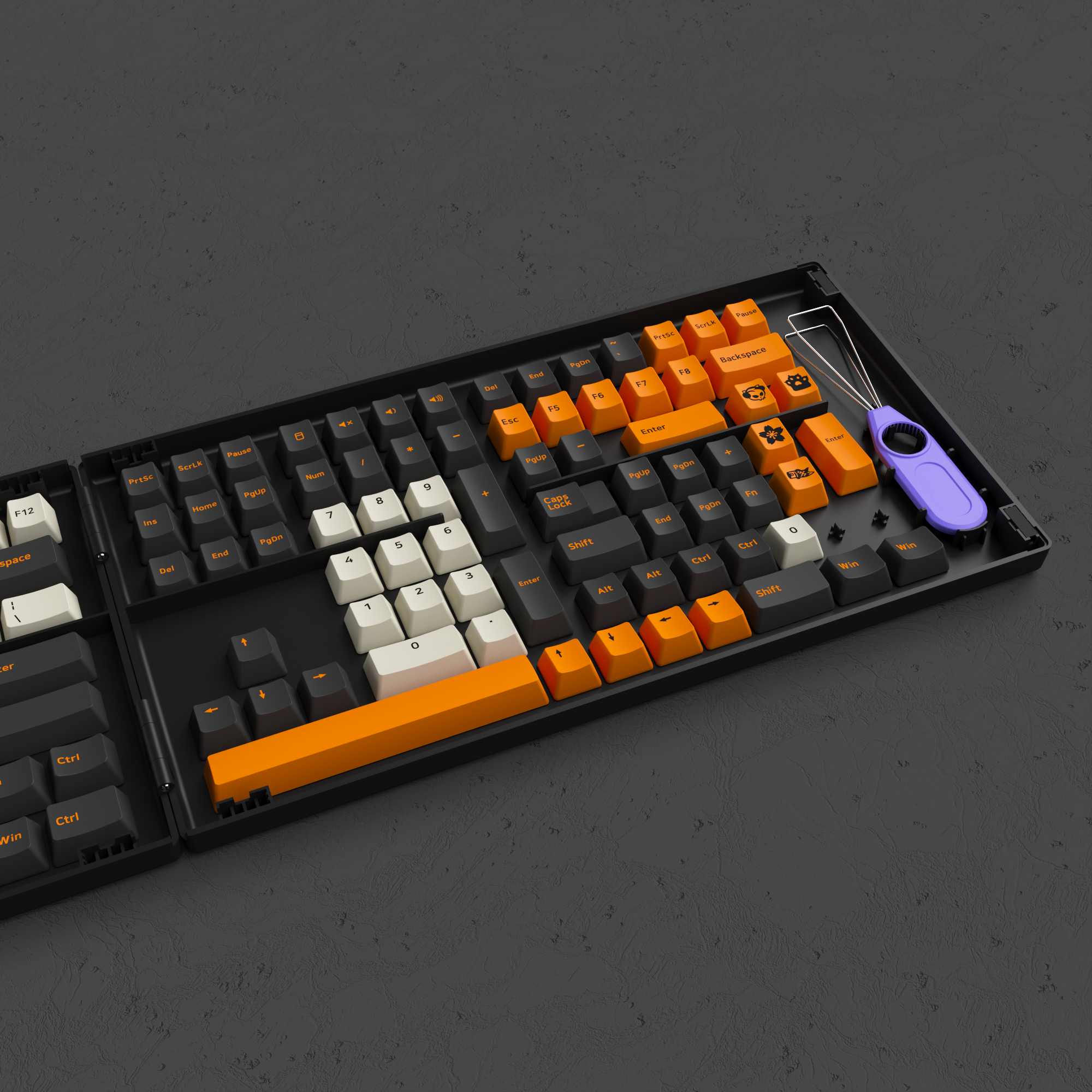 Carbon Retro Keycap Set