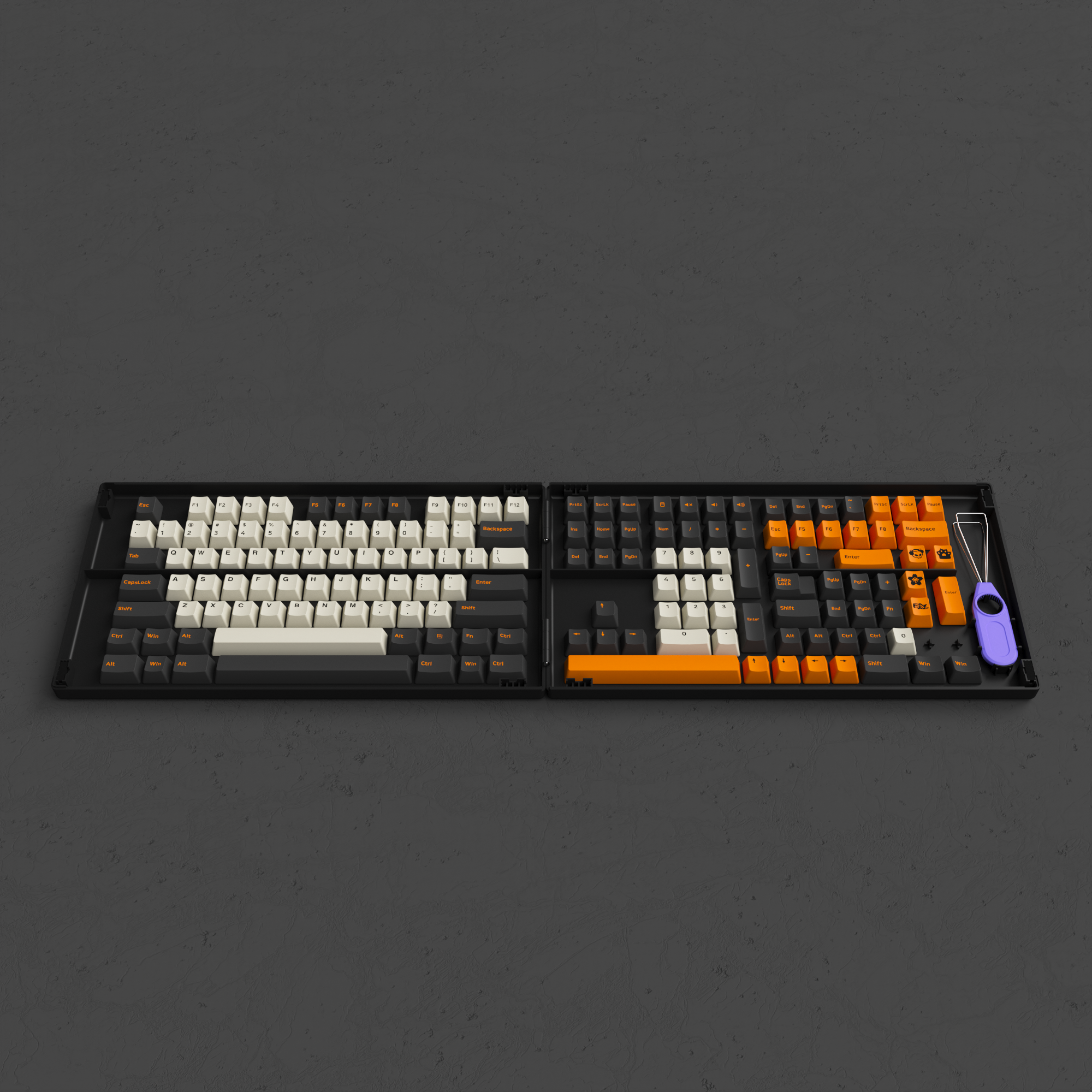 Carbon Retro Keycap Set