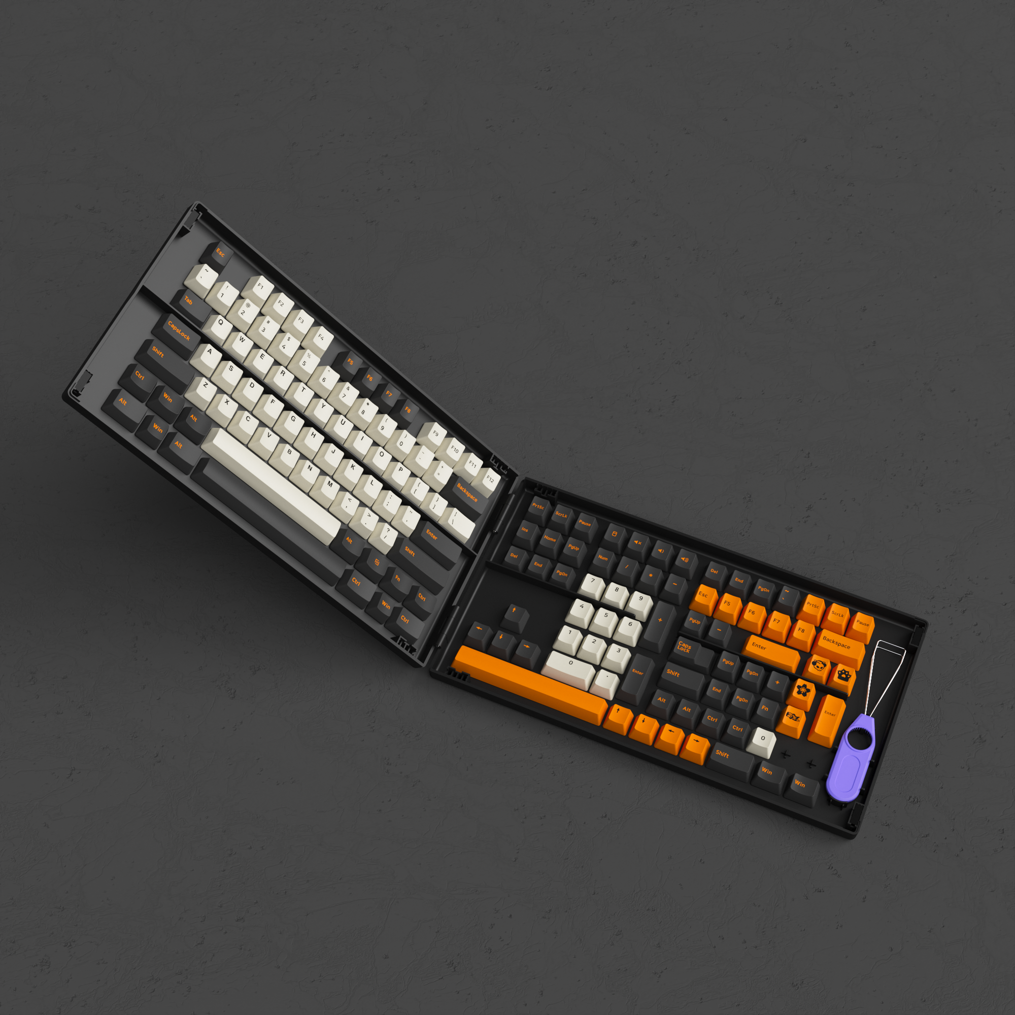 Carbon Retro Keycap Set