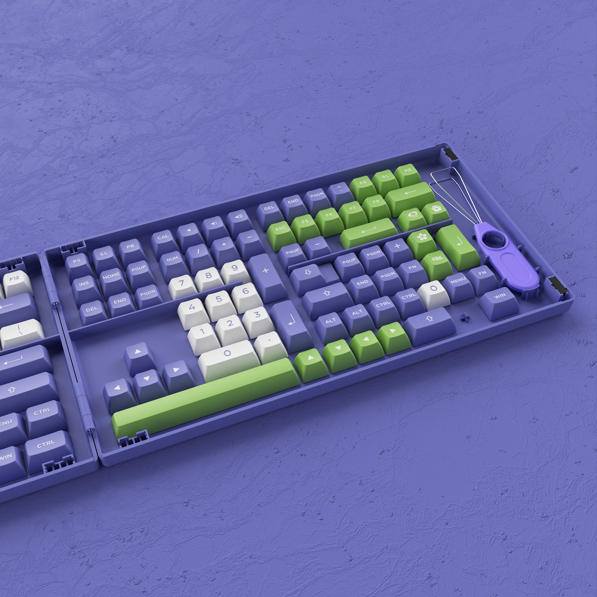 Periwinkle Very Peri Keycap Set(197-Key)