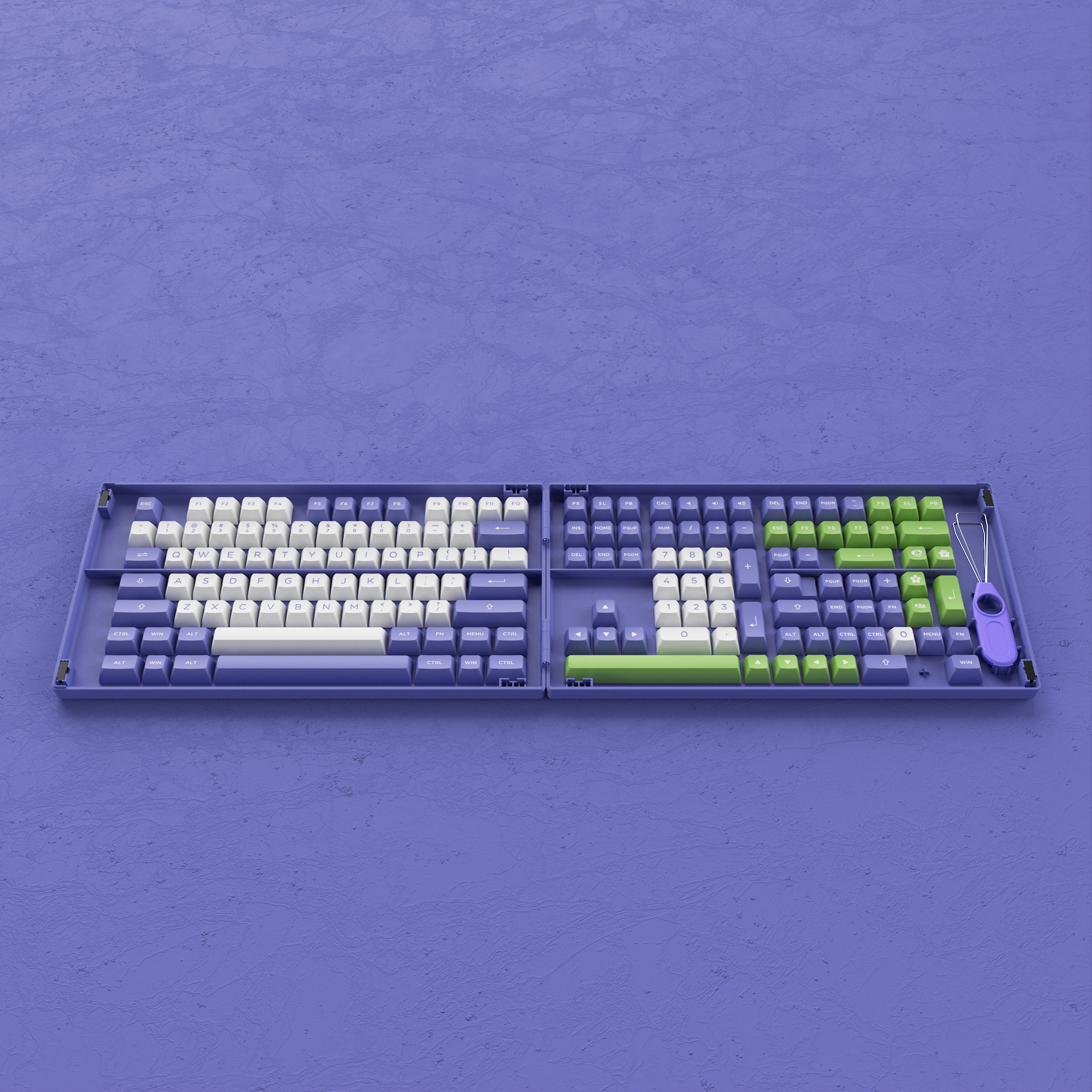 Periwinkle Very Peri Keycap Set(197-Key)