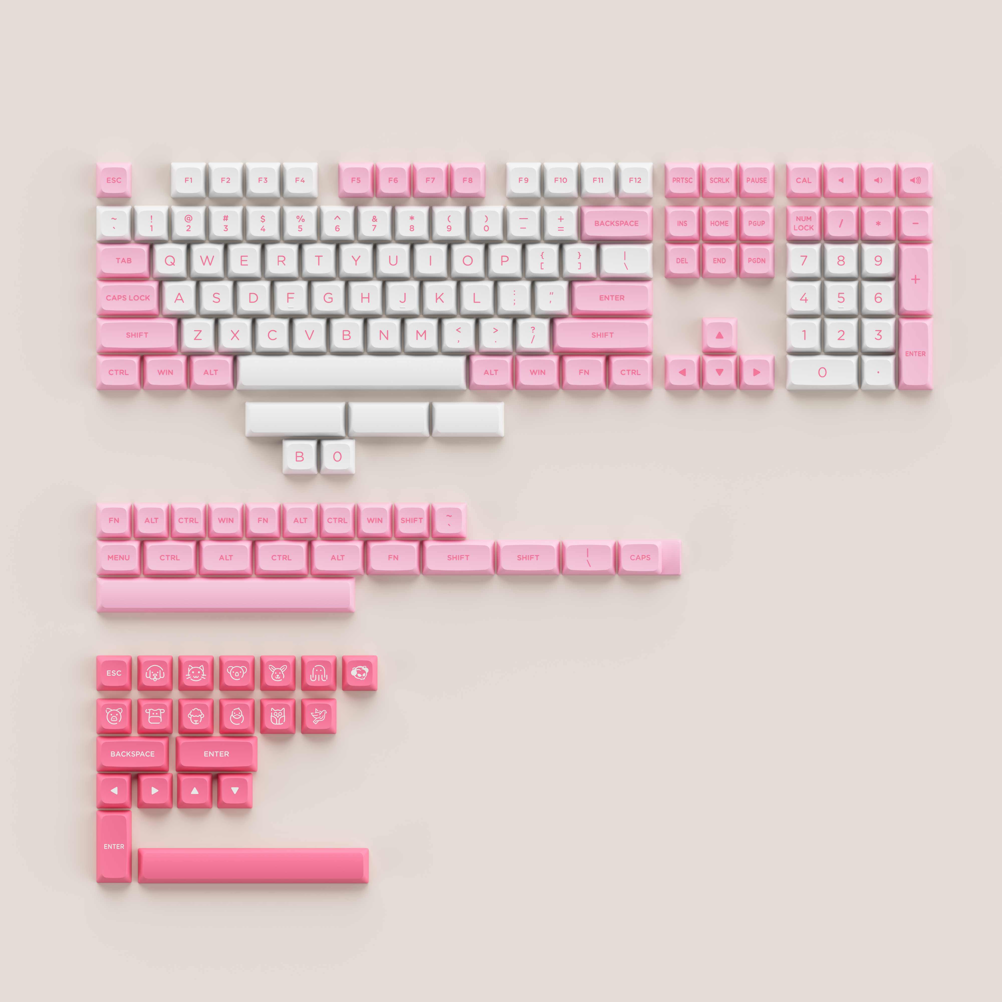 Prunus Lannesiana Keycap Set (155-Key)