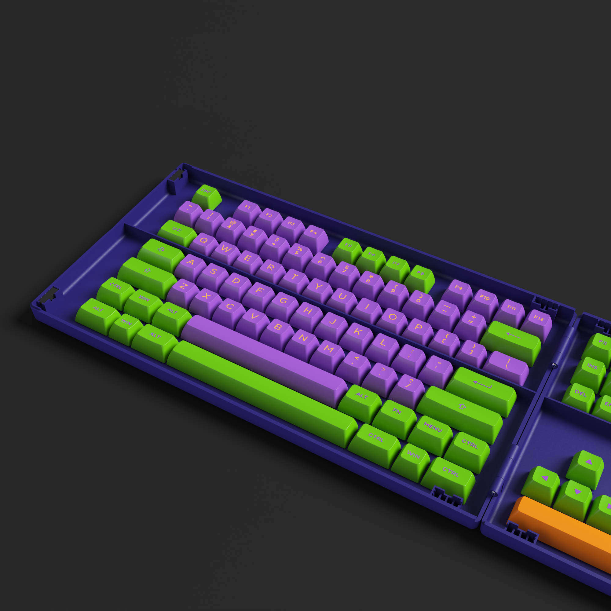 EVA-01 Themed Keycap Set (158-key)