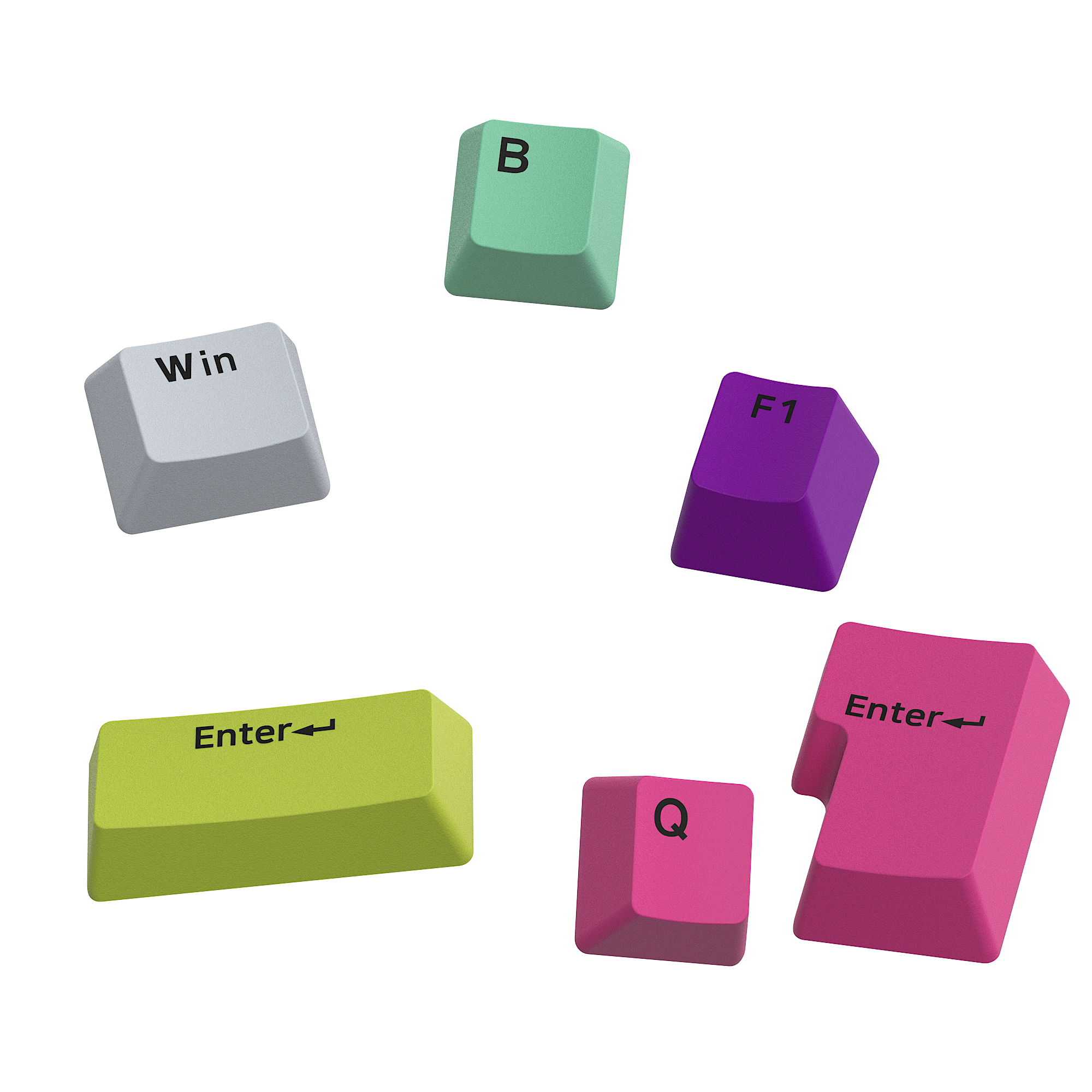 Rainbow Gradient Keycap Set (132-key)