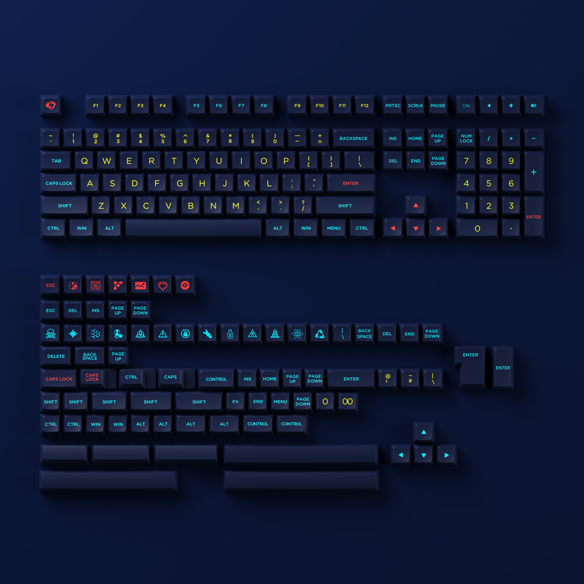 Starry Night Keycap Set (187-Key)