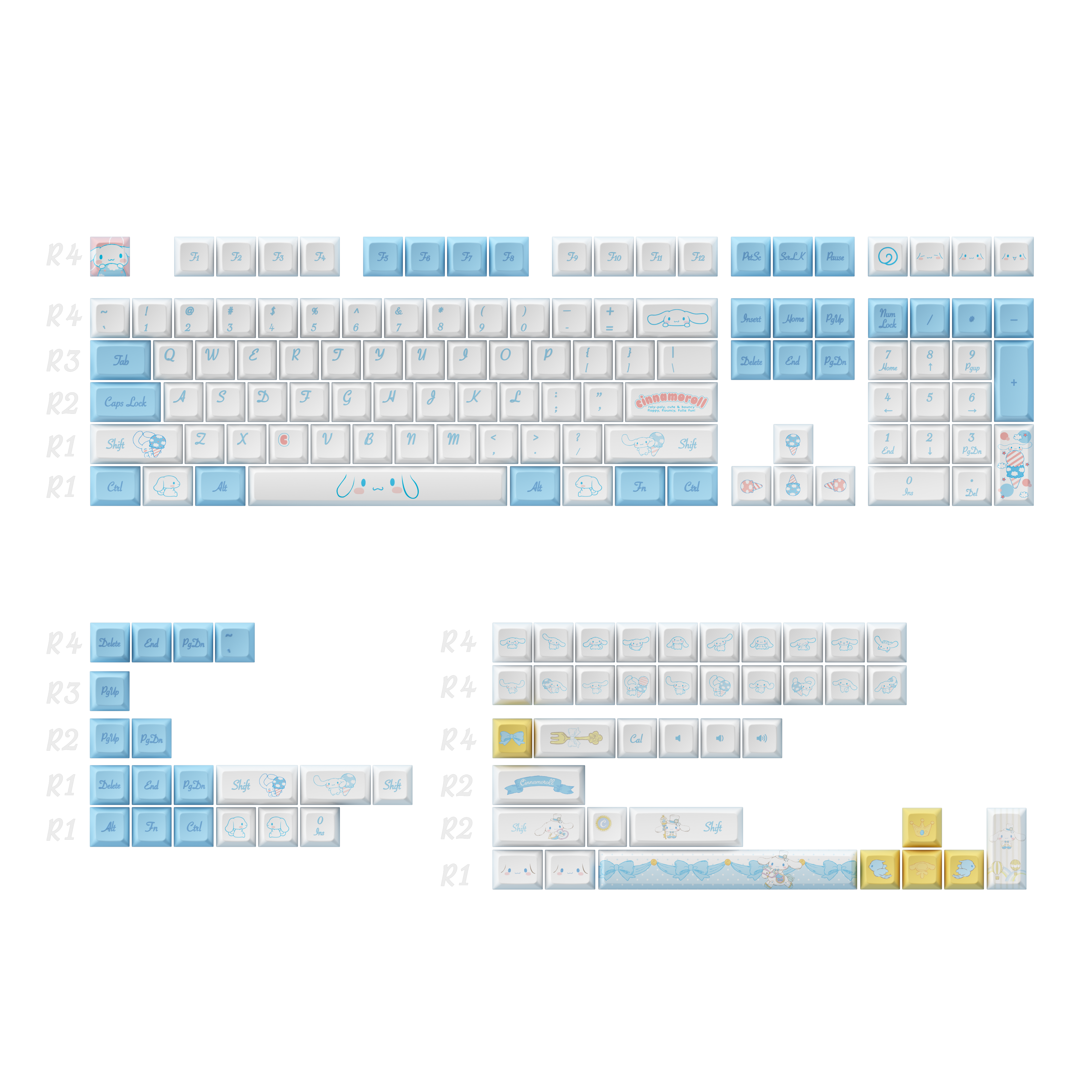 Cinnamoroll Keycap set (165-key)