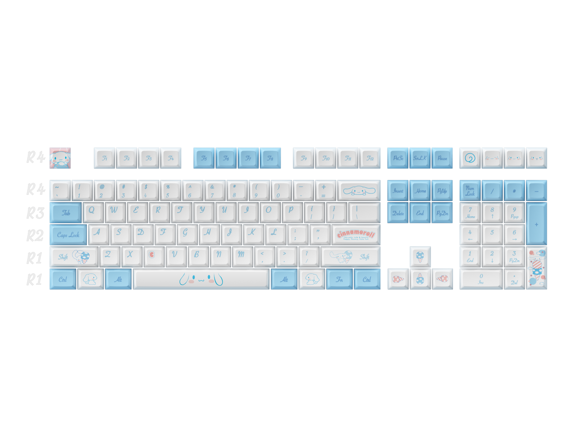 Cinnamoroll Keycap set (165-key)